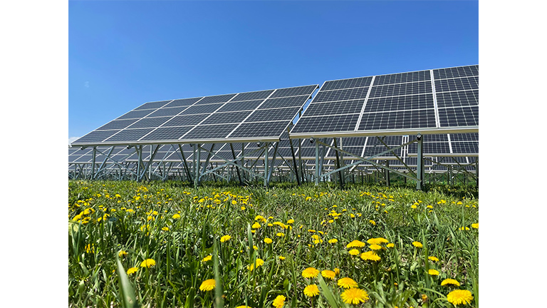Solar power generation built by Leben Clean Energy Co., Ltd.